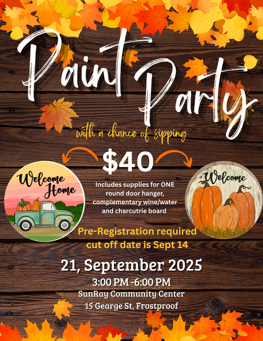 Fall Paint Party at Sunray Community Center!